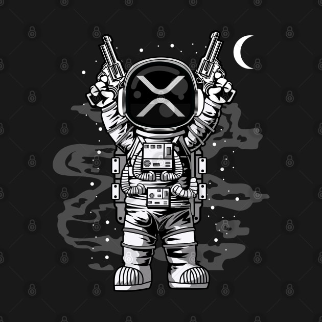 Astronaut Ripple XRP Coin To The Moon Crypto Token Cryptocurrency Wallet HODL Birthday Gift For Men Women by Thingking About