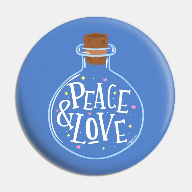 Peace and Love Potion Pin by lulubee