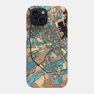 Palermo Map Pattern in Mid Century Pastel Phone Case