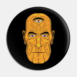an old yellow mage Pin