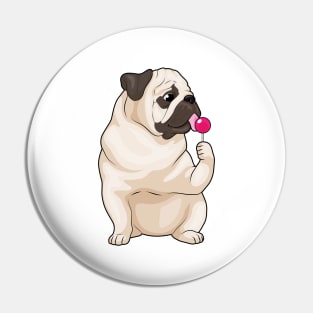 Pug Lollipop Pin