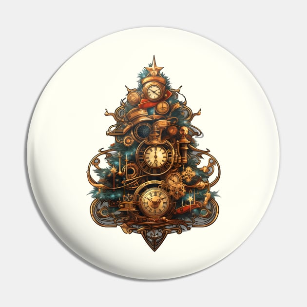 Christmas tree steampunk Pin by beangeerie