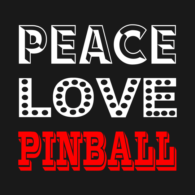 Peace Love Pinball, Big Square by Uwantmytees