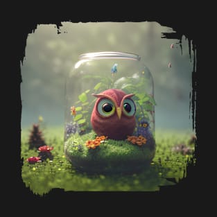 Owl In A Terrarium T-Shirt