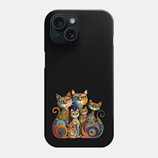 Family of cats Phone Case