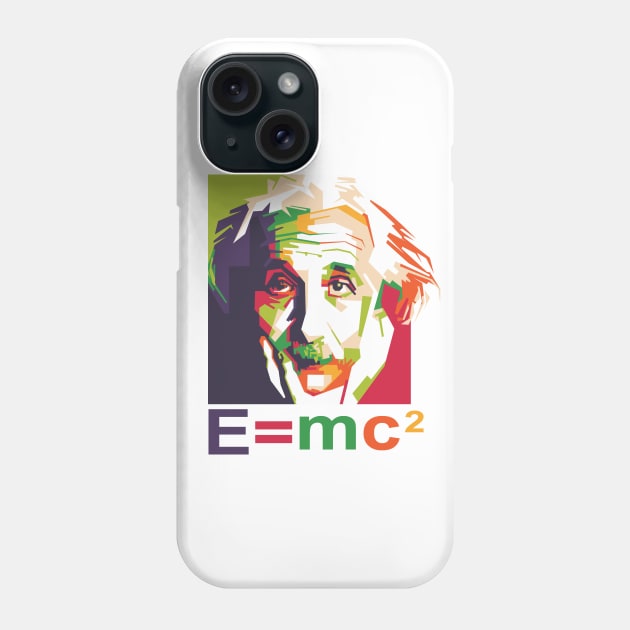 Albert Einstein Pop Art Phone Case by mursyidinejad