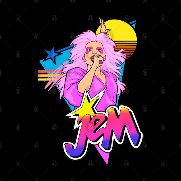 Jem 80s style Art - Jem And The Holograms - Phone Case