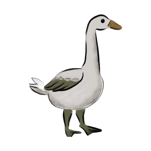 Cute Goose Drawing by Play Zoo