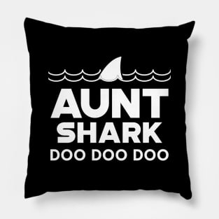 Aunt Shark Doo Doo Doo Pillow