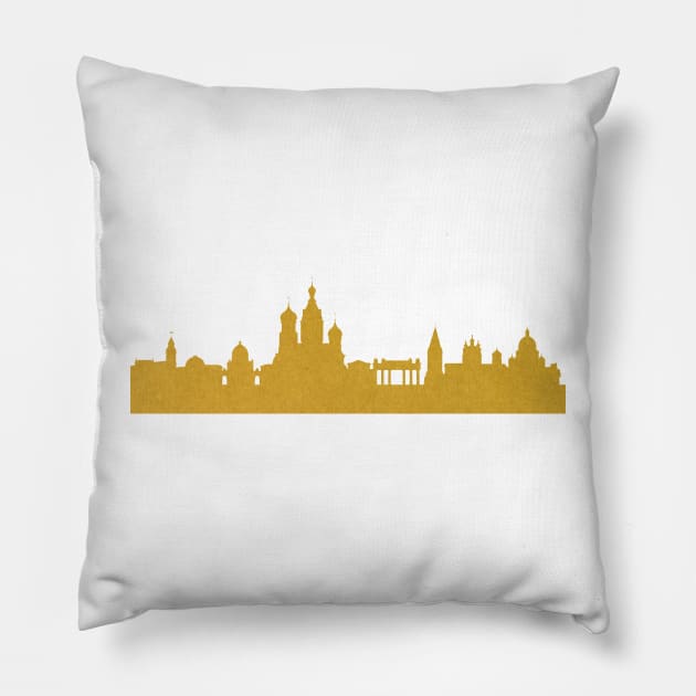 Golden Saint Petersburg Pillow by 44spaces