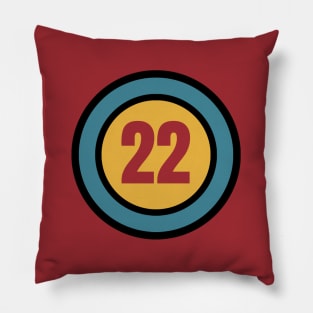 The Number 22 - twenty two - twenty second - 22nd Pillow