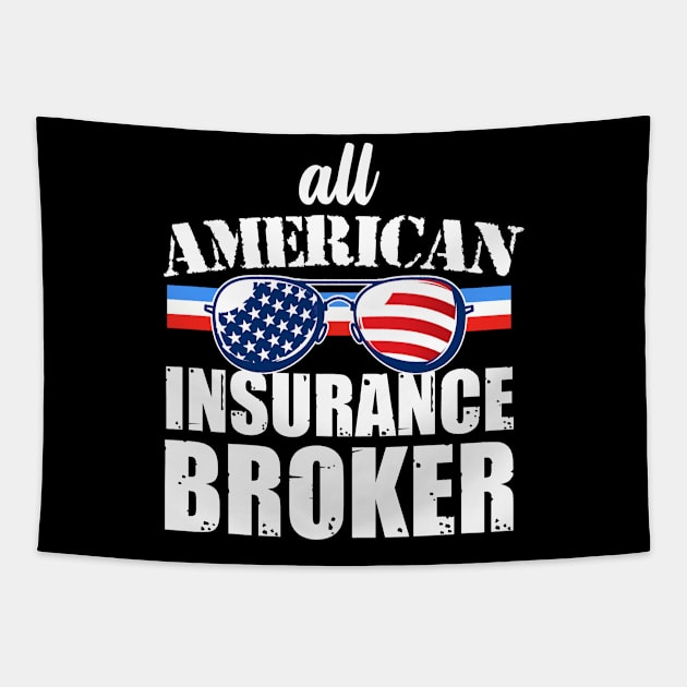 American Insurance Broker Tapestry by FanaticTee