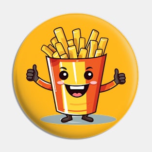 kawaii french fries T-Shirt cute potatofood Pin