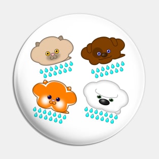 Raining Cats and Dogs Pin