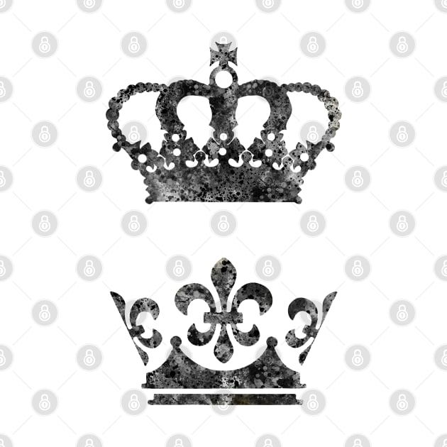 King and Queen Crown by RosaliArt