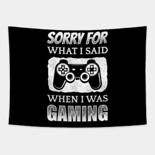 Sorry For What I Said When I Was Gaming Tapestry