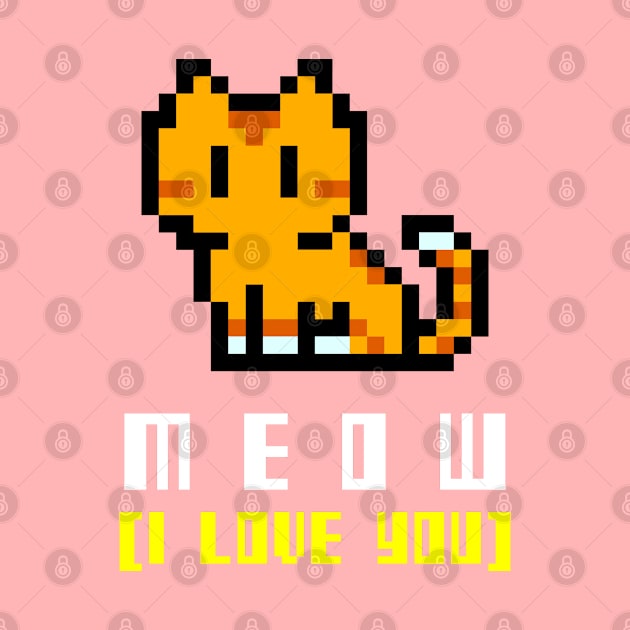 meow i love you by amillustrated