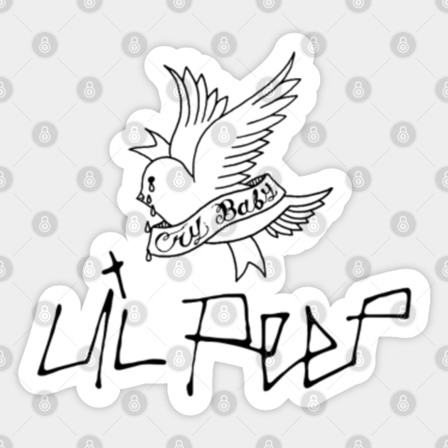 Lil Peep Cry - Lil Peep - Sticker | TeePublic