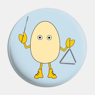 Triangle Egghead Pin