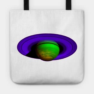 Saturn in Purple and Green Tote