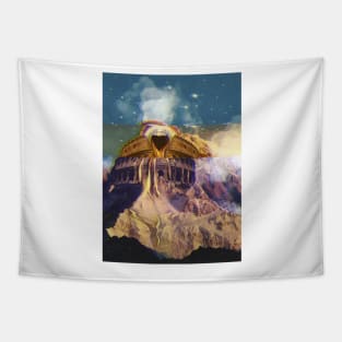 Vintage Mountains Magic Tapestry