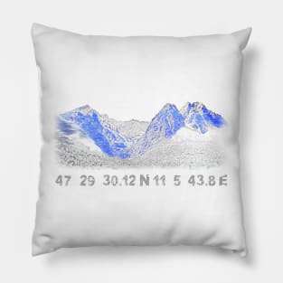 Garmisch-Partenkirchen mit GPS-Koordinaten Pillow