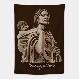 Sacagawea Portrait Tapestry