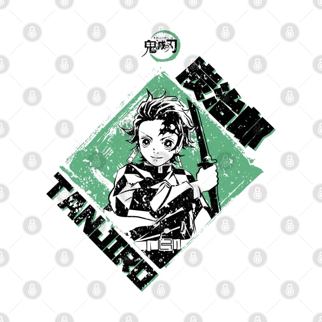 DEMON SLAYER: TANJIRO GREEN (GRUNGE STYLE) by FunGangStore