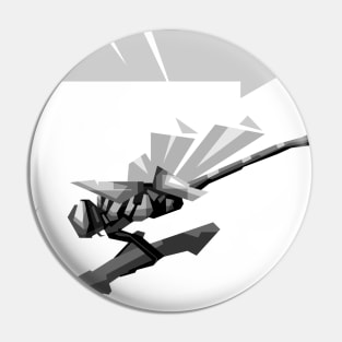 dragonfly grayscale Pin