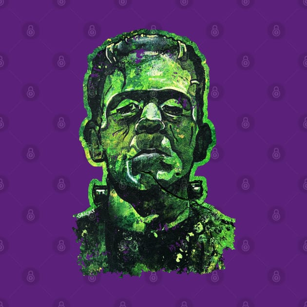 Pop Art Frankenstein (Transparent Version) by Jan Grackle