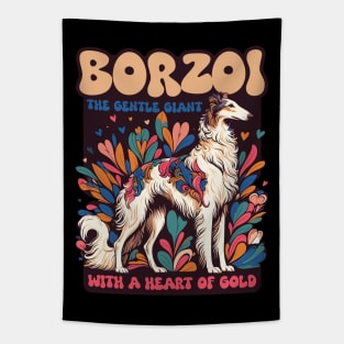 Borzoi. The Gentle Giant With A Heart Of Gold. Tapestry