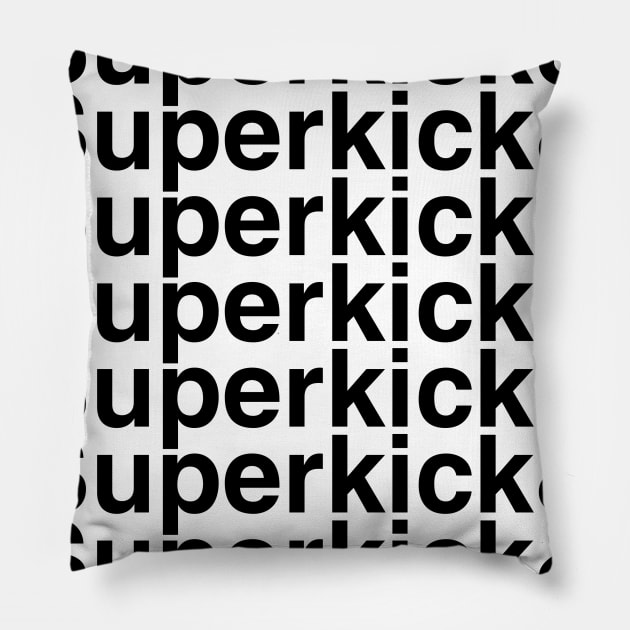 Superkick Helvetica List Pillow by DennisMcCarson