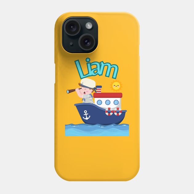 Liam baby's name Phone Case by TopSea