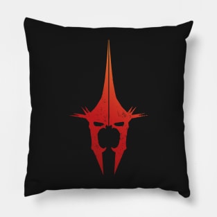 The Witch King Red Orange Print Pillow