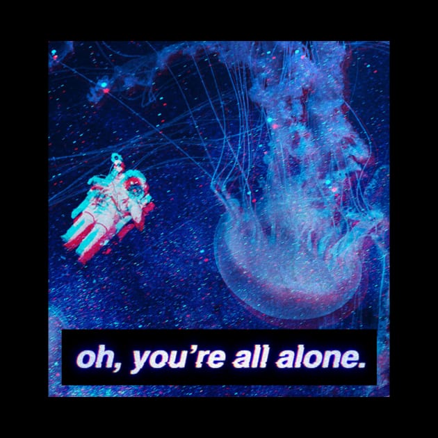 Streetwear Vaporwave Aesthetic Lonely Astronaut by VaporwaveAestheticDreams