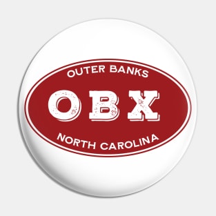 OBX Oval in Red Pin