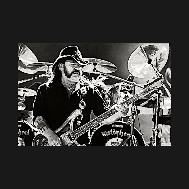 Motörhead Lemmy Kilmister Art Print Heavy Metal Speed Metal Hard Rock by ZiggyPrint