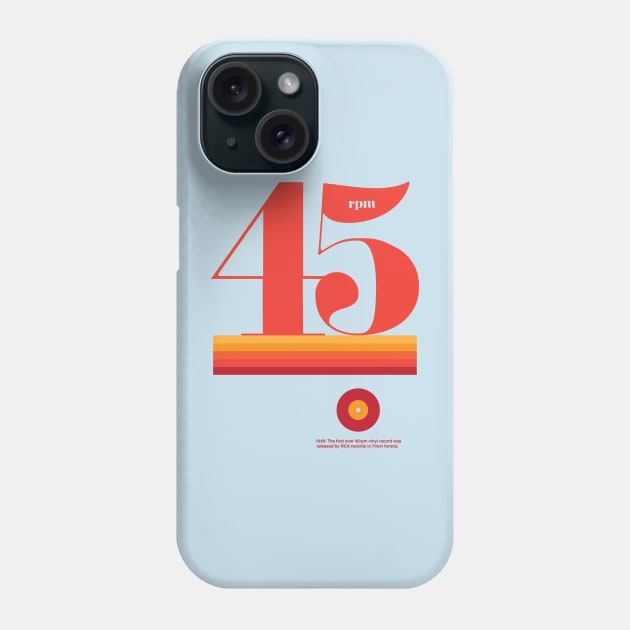 45rpm Phone Case by modernistdesign