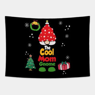 The cool mom Gnome Funny Xmas Family Group Pj Tapestry