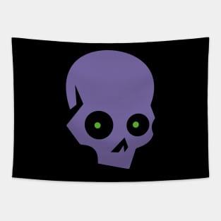 SKULL  ICON - BLACK DESIGN Tapestry