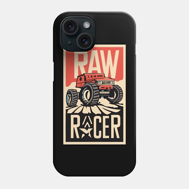 Raw Racer Desert Racing Car Phone Case by Abeer Ahmad