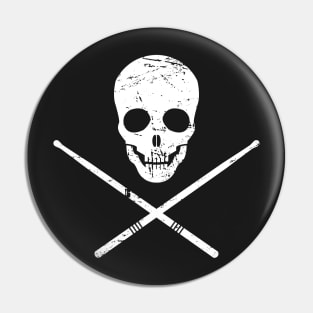 Skull And Drumsticks – Design for Drummers Pin