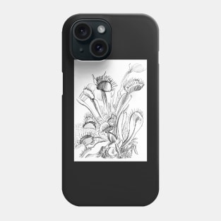 Venus flytrap sketch Phone Case