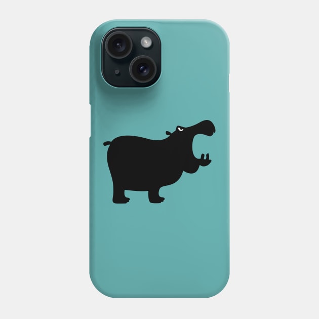 Angry Animals - Hippo Phone Case by VrijFormaat