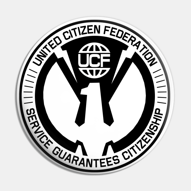 Starship Troopers United Citizen Pin by PopCultureShirts