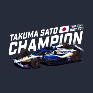 Sato Indy Winner 2020 (white text) T-Shirt