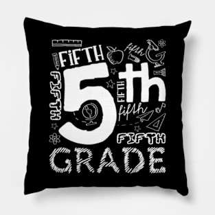 5th Grade Here Teacher Fifth Grade  Girls Pillow