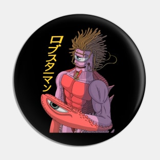 Anime Lobster Pink Man Pin