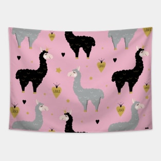 Llama Pattern Tapestry