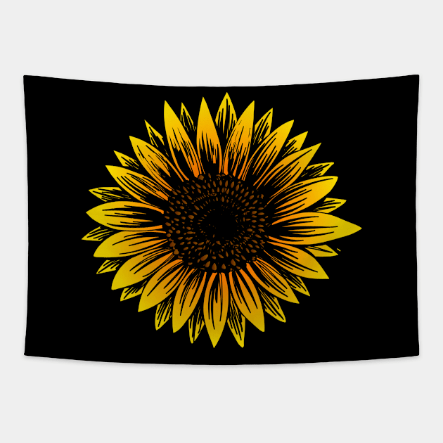 sunflower floral for summer Gift Womens Fall flowers Sunflower Tapestry by mezy